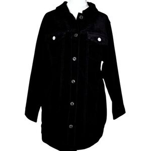 D&Co Black Denim Jacket 98% Cotton 2% Spandex
